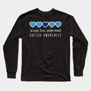 Autism Awareness hearts Long Sleeve T-Shirt